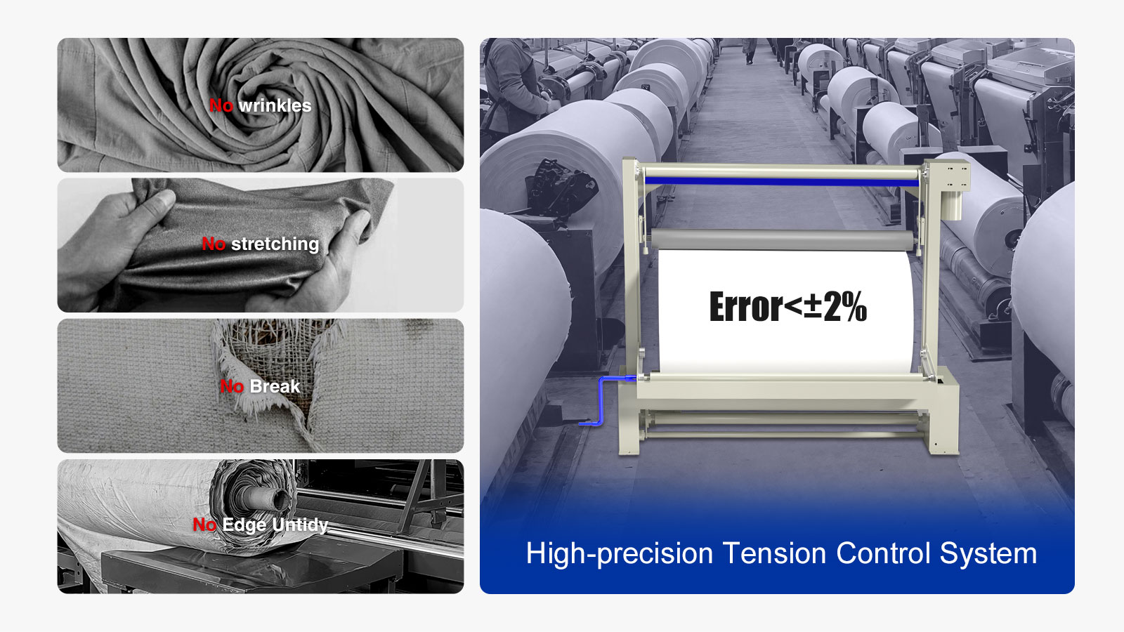 Loom Batch Winder is No Damage to Fabrics