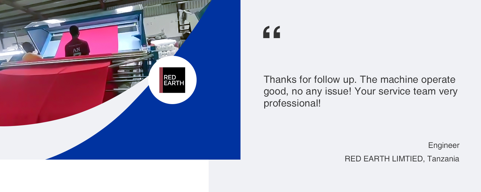 Universal Fabric Inspection Machine customer feedback