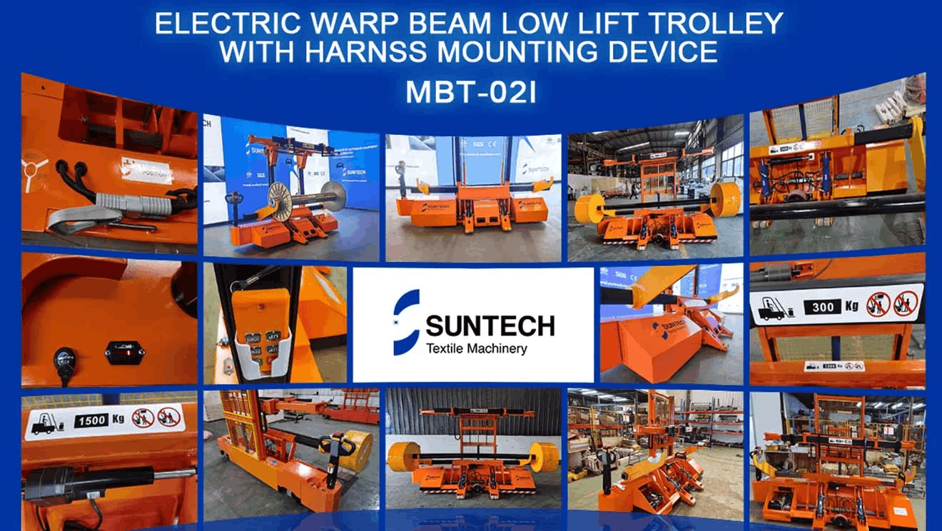 SUNTECH Electric Warp Beam Lift Trolley Reduce Labor Costs With Intelligence