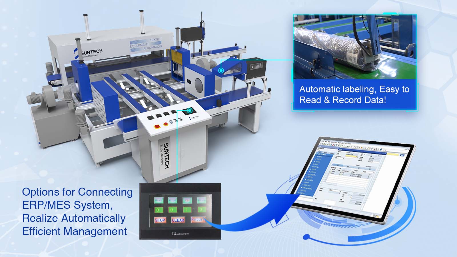 Automated Fabric Roll Packing Solution (Compact Model) Orderly Warehousing Management