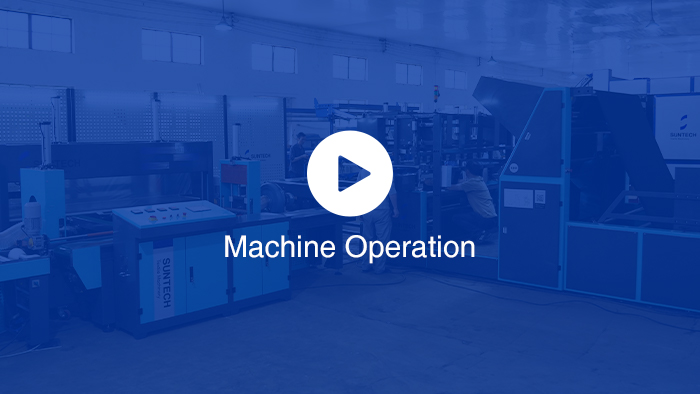 fabric packing machine running video