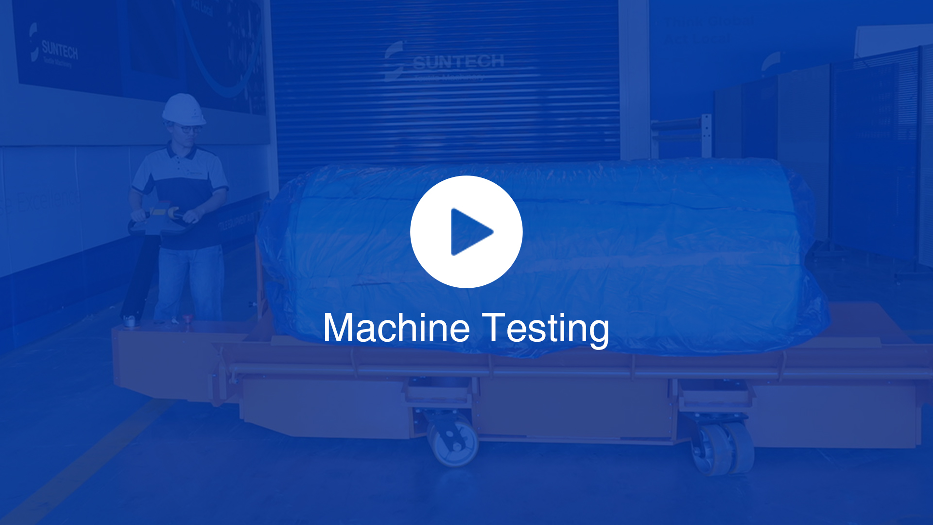 Electric Big Batch Transport Trolley (Slim Model) machine testing