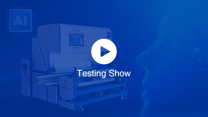 ai fabric inspectin machine Testing Show video