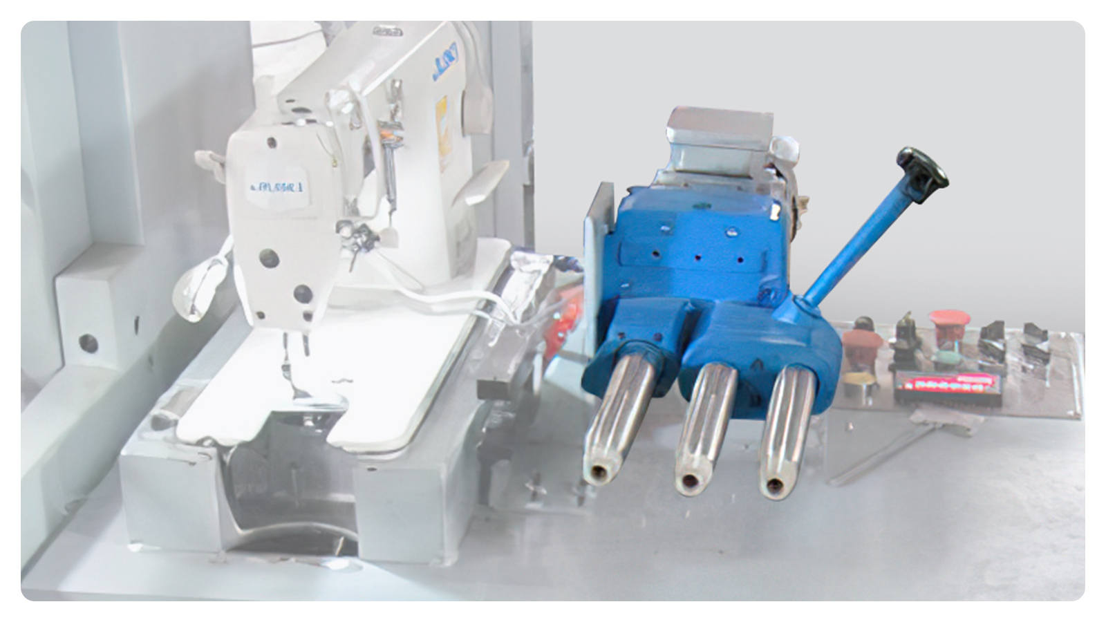 Automatic Tube-sewing Machine Electric Uncurling Device Open the Fabric Totally Before Sewing