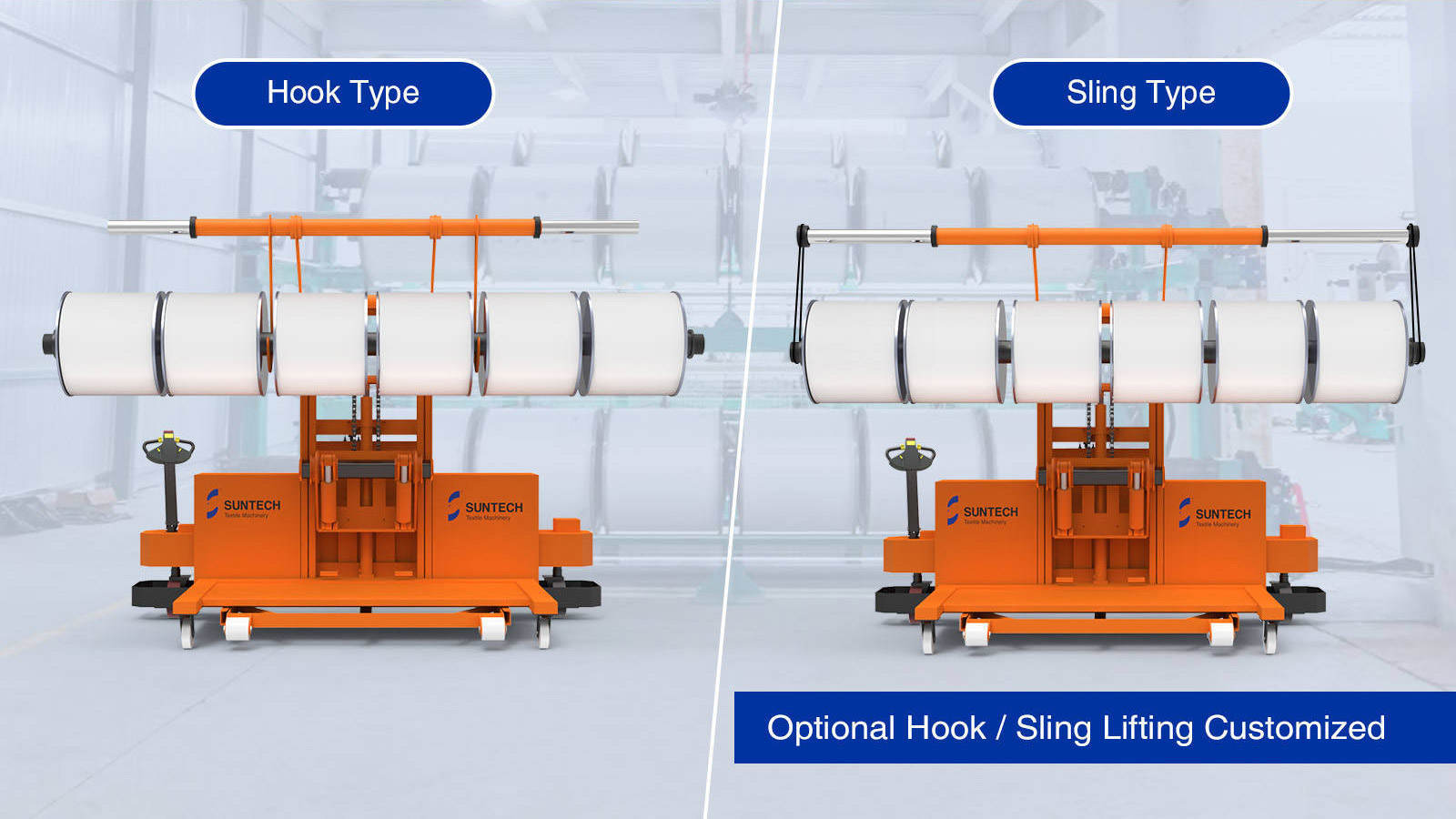 Hook type/ sling type Electric Warp Knitting High Lift Truck