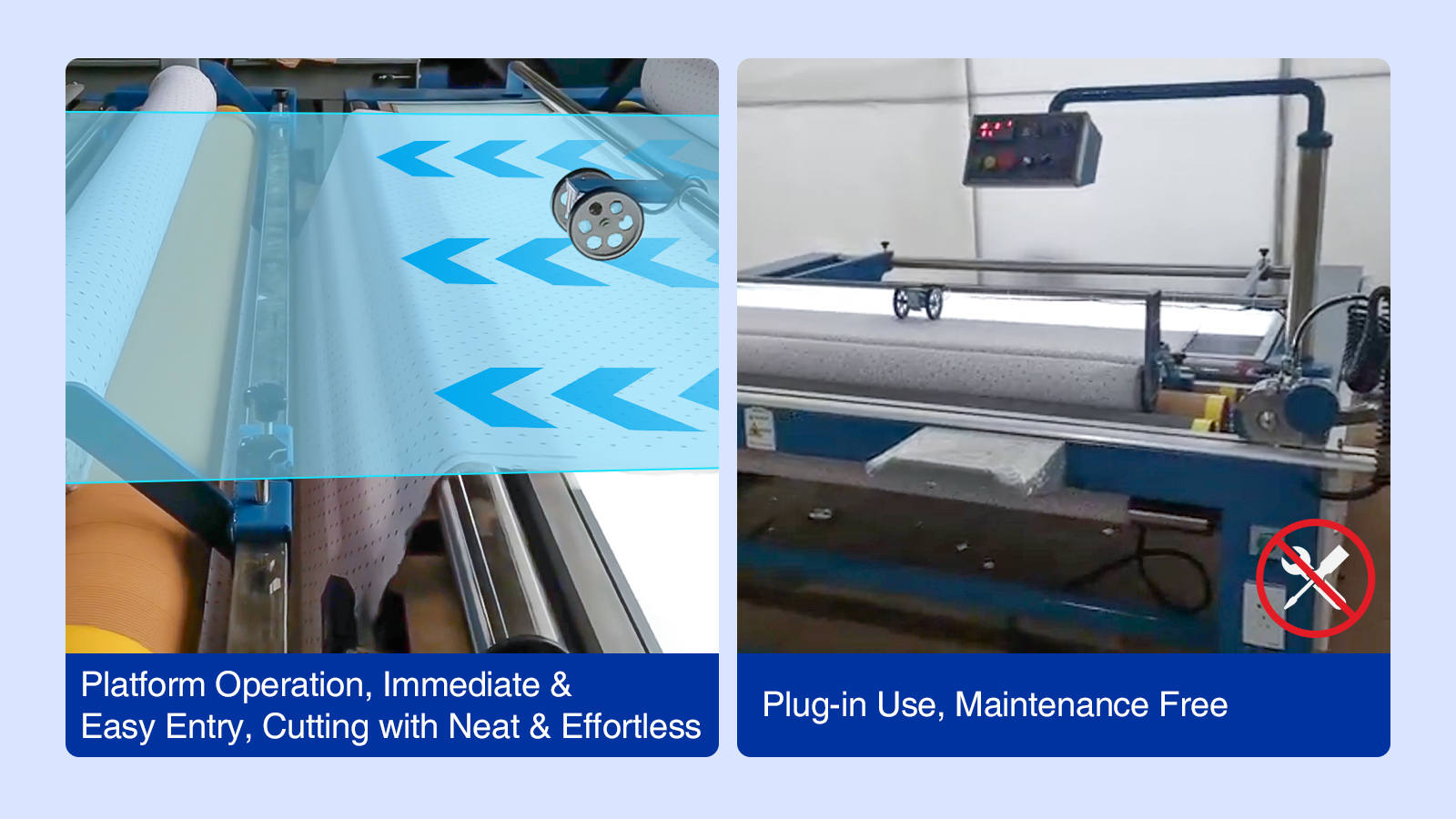 Fabric Measuring & Rolling Easy to Operate, No Installation