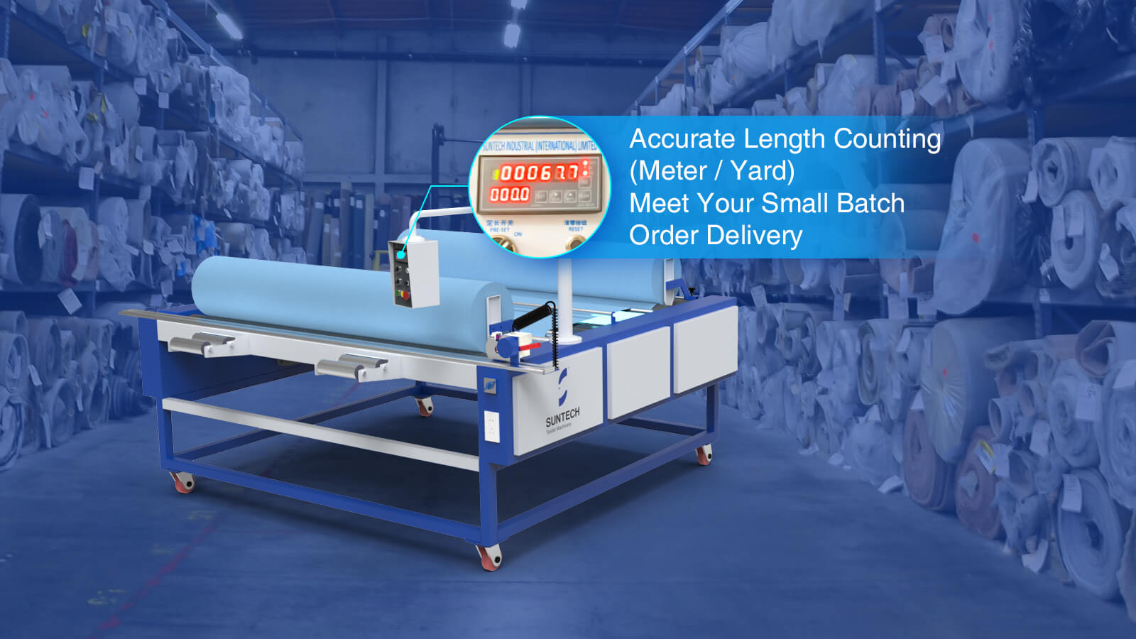 Fabric Measuring & Rolling Winding with Accuracy & Efficiency