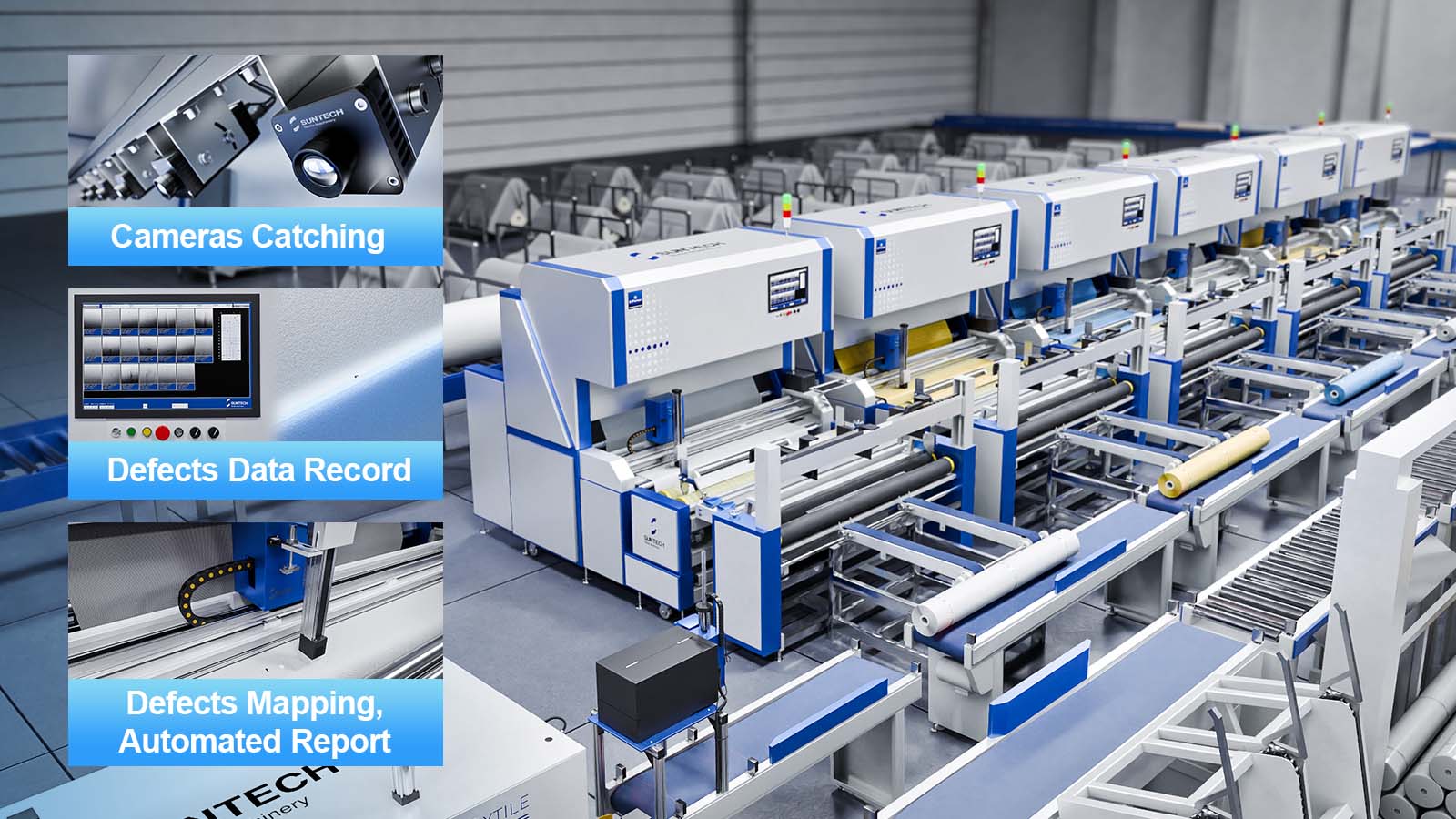 AI visual inspection machine details display