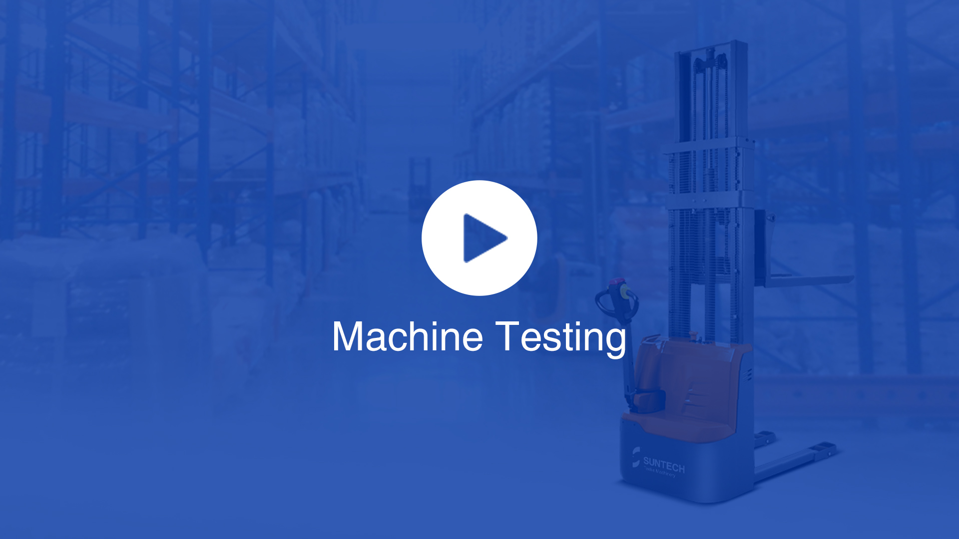 Walkie Type Electric Stacker testing video