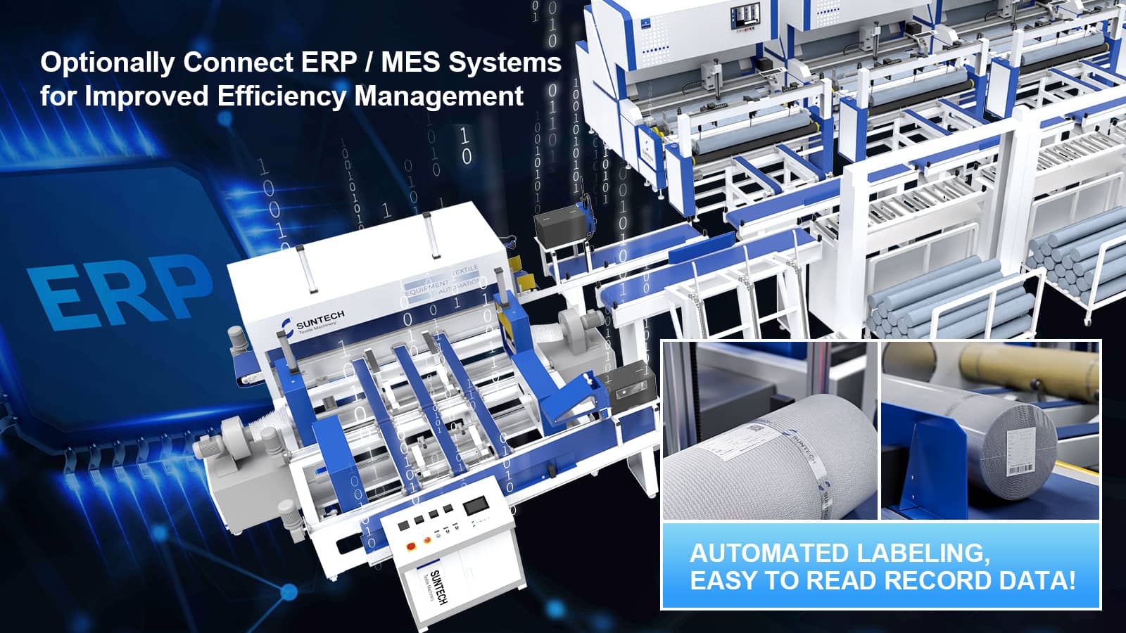 Ai visual inspection and packing system contact with erp