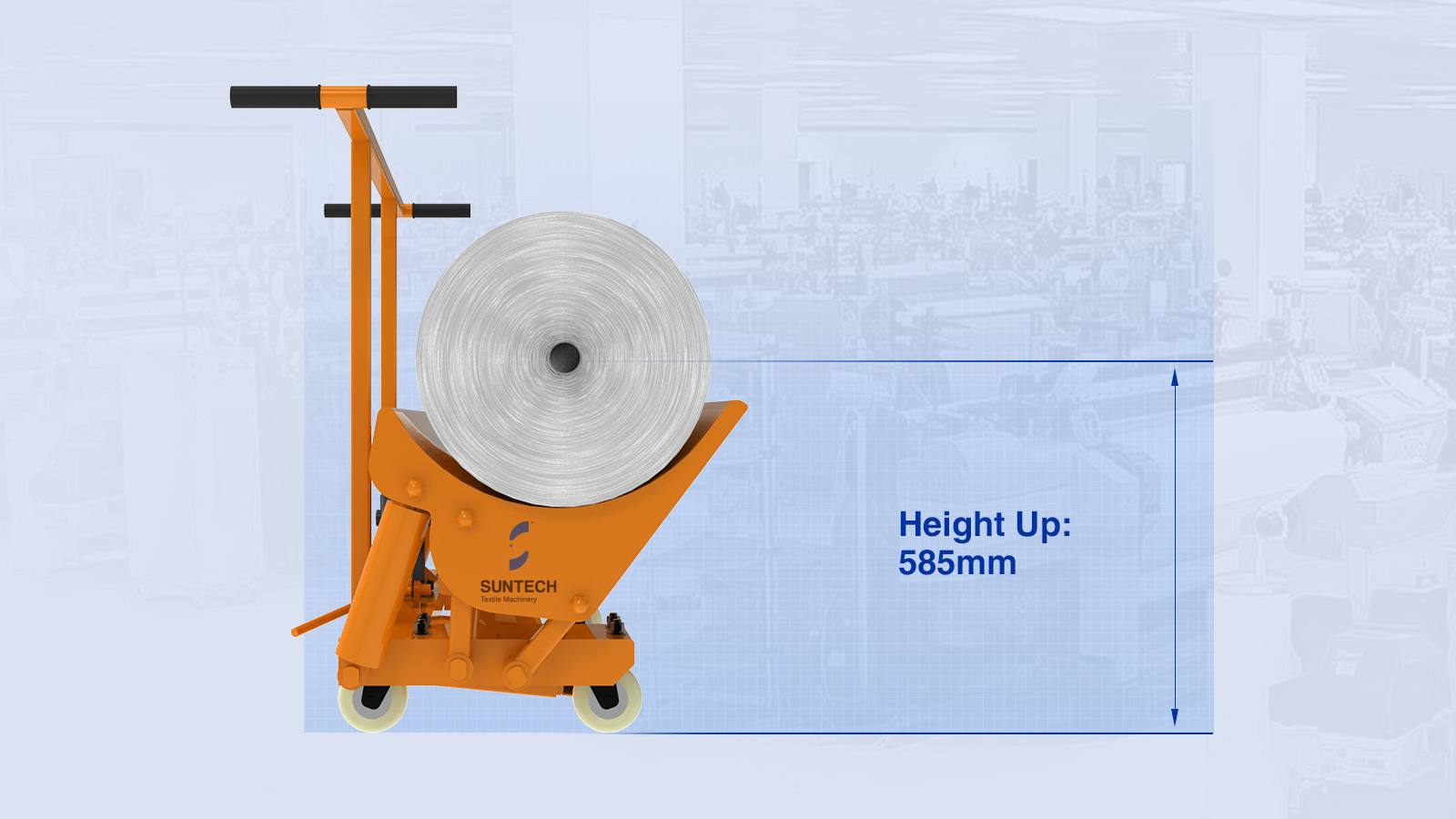 Maximum Center Height Up to 585 mm, Best Suitable for Loom Height