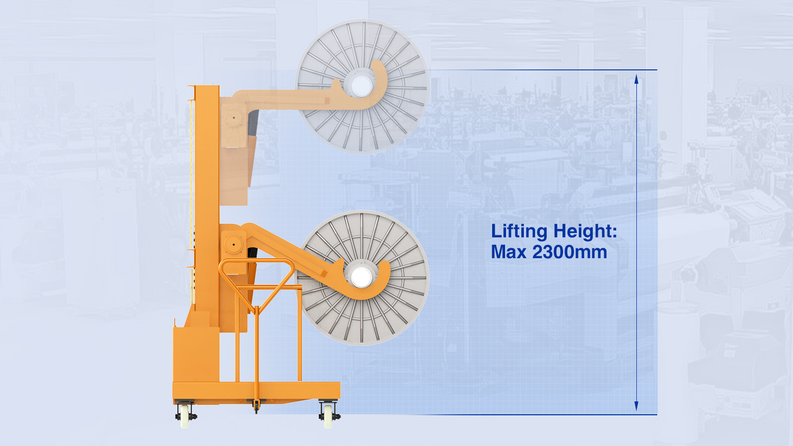 Semi-electric Warp Beam High Lift Truck Maximum Lifting Height Up to 2300 mm