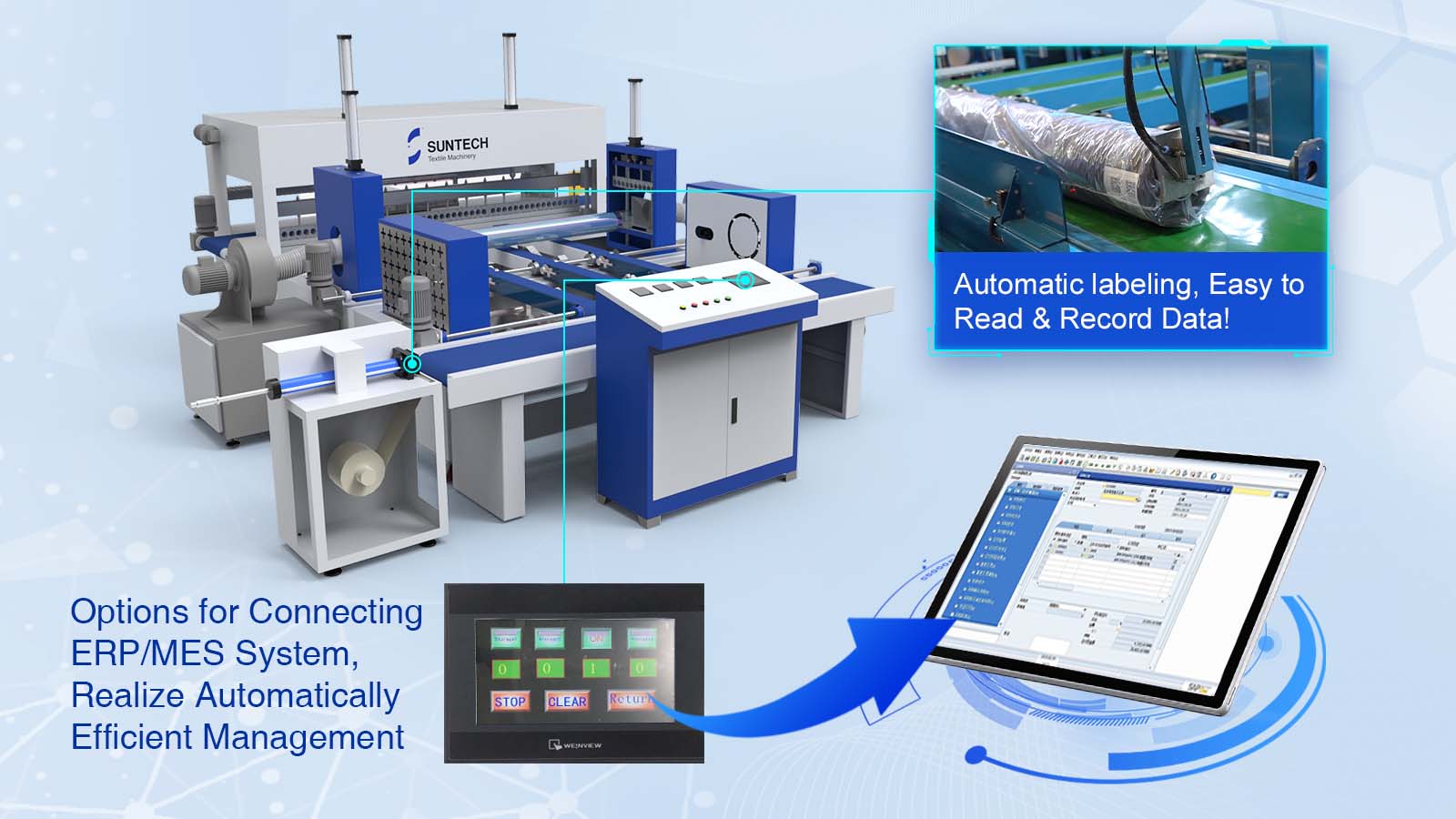 Automated Fabric Roll Packing Solution (Compact Model) Orderly Warehousing Management