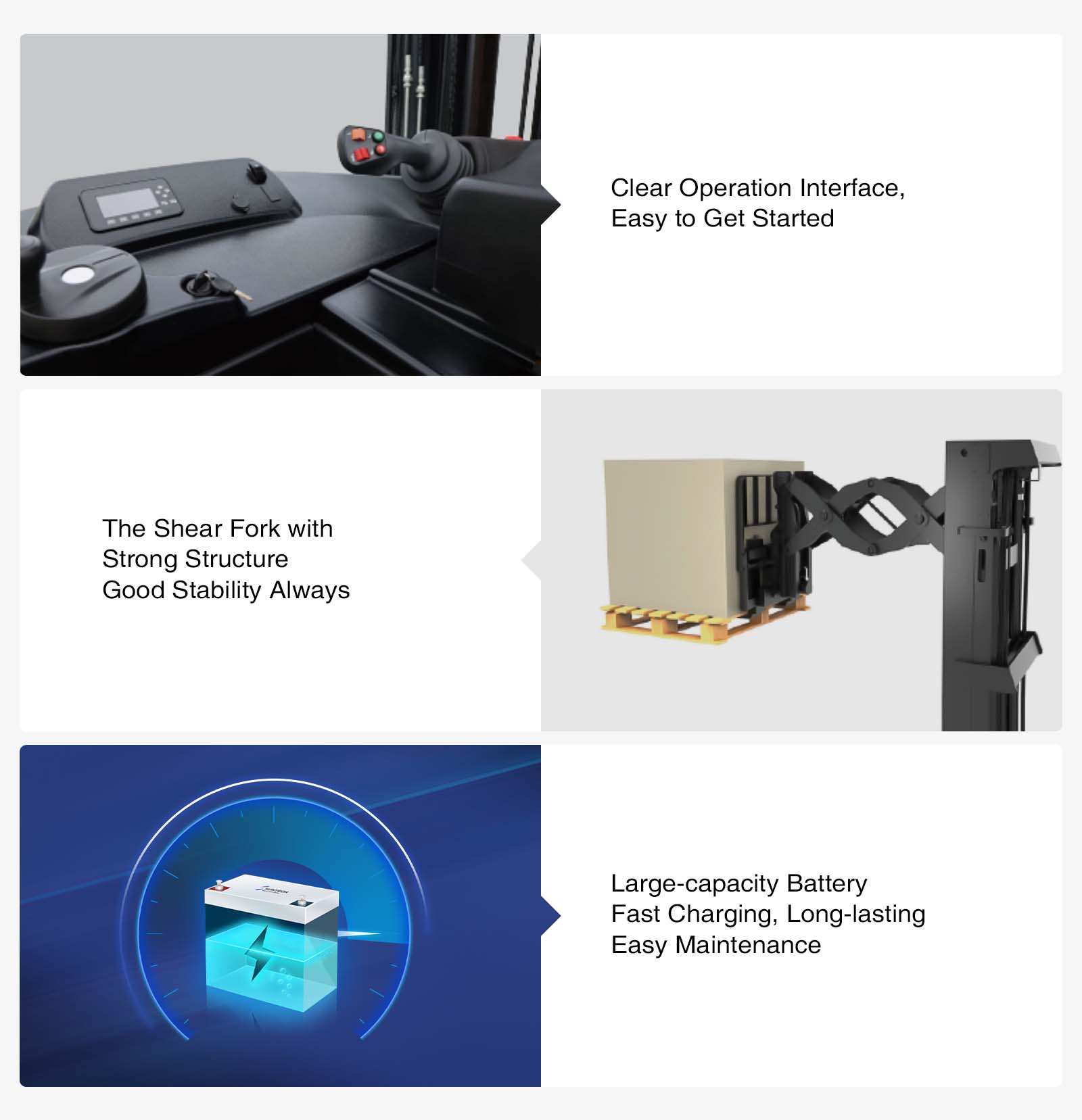 Electric Deep Reach Truck User-friendly Design, Flexible Operation, Easy Maintenance