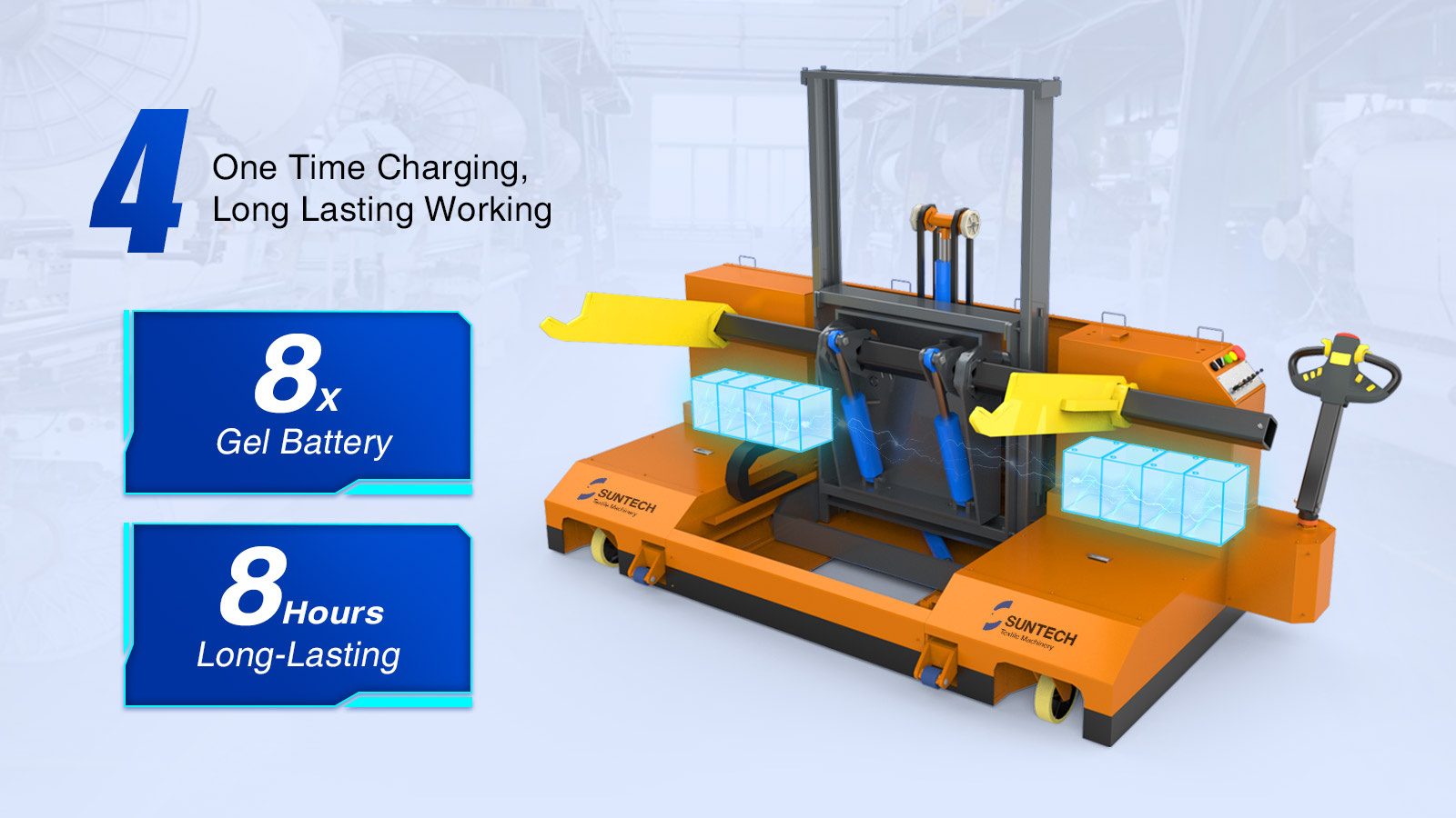 Electric Pile Beam High Lift Truck Extra-long standby