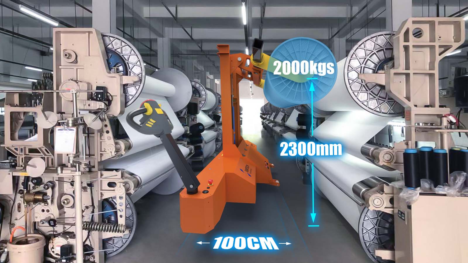 Electric Warp Beam High Lift Truck Can Flexible Running