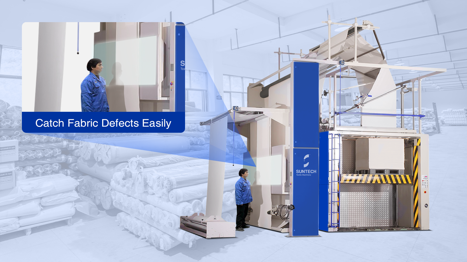 Fabric Double Folding Machine PLC Controlling System, Operate with Ease