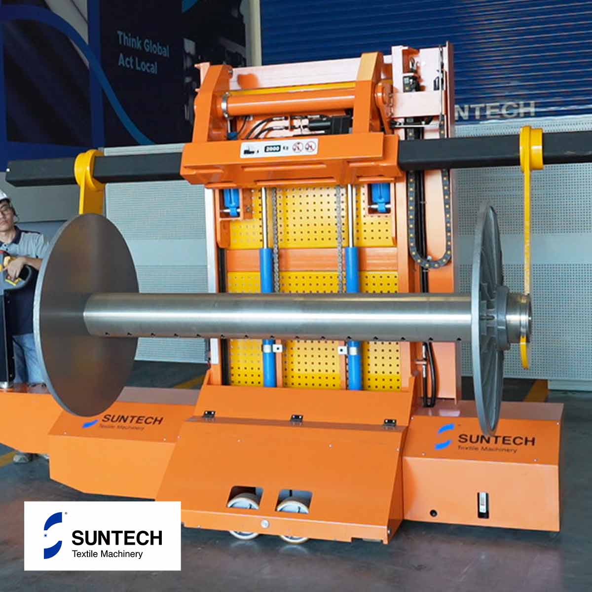 How do AGV Electric Warp Beam Transporters Trolley Full Process Automation?