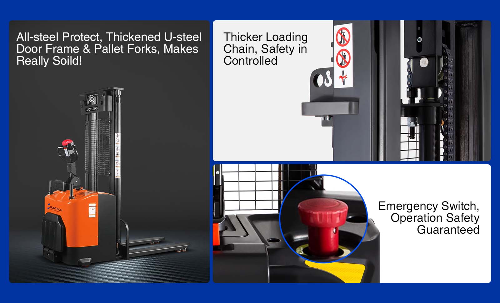 Ride-on Electric Stacker Safe Guaranteed Always