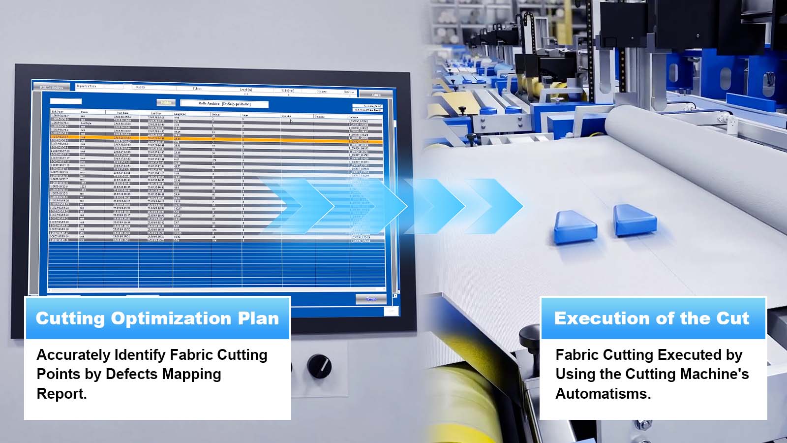 Ai visual inspection and packing system contact with erp