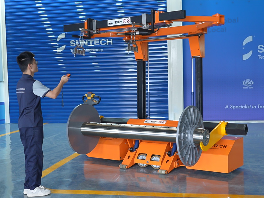 Electric Warp Beam Lifting Trolley(With Harness Mounting Device)