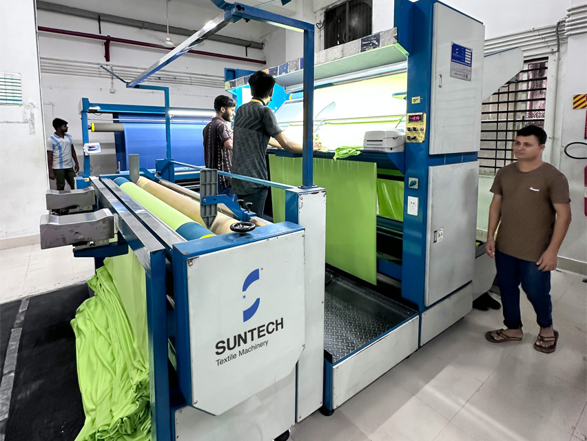 Open Width Knitted Fabric Checking Machine