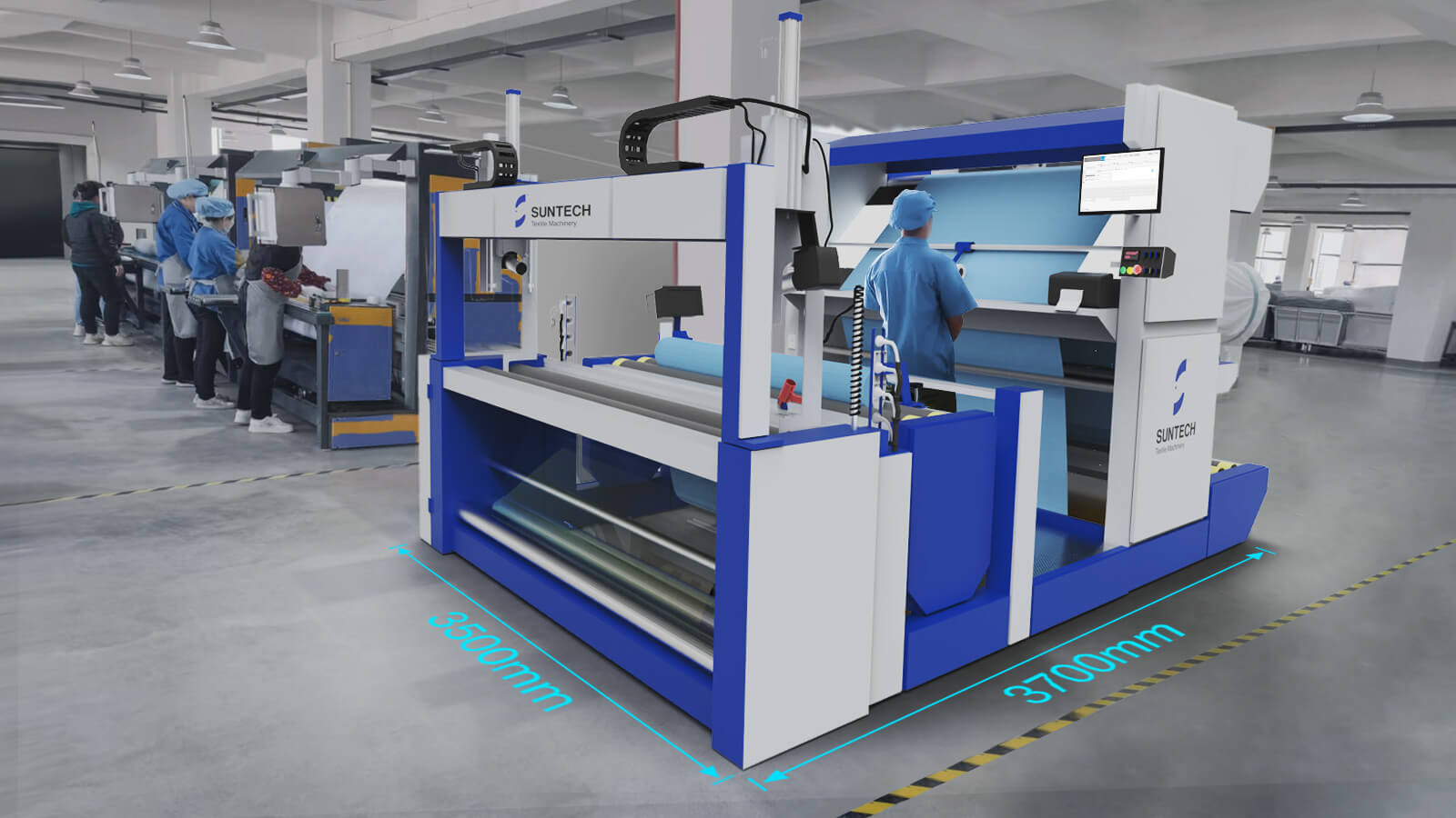 fabric inspection and packing machine compact and no space limit
