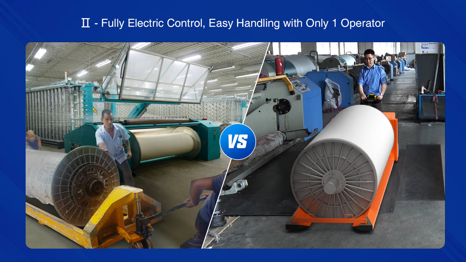 Fully Electric Control, Easy Handling with Only 1 Operator