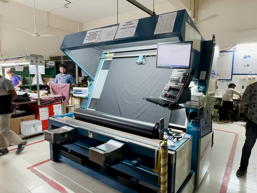 Compact Woven Fabric Inspection Machine